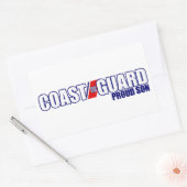 Sticker Rectangulaire Fier Fils de la Garde côtière (Enveloppe)