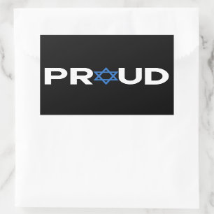 Sticker Rectangulaire Fier Juif Hébreu Fier Juif Fier Juif Religieux