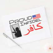 Sticker Rectangulaire Fière Infidel (Enveloppe)