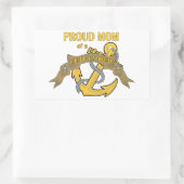 Sticker Rectangulaire Fière maman d'un premier maître (Sac)