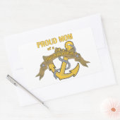 Sticker Rectangulaire Fière maman d'un premier maître (Enveloppe)