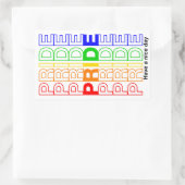 Sticker Rectangulaire Fierté (Sac)