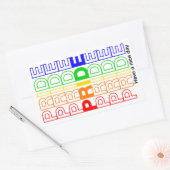 Sticker Rectangulaire Fierté (Enveloppe)