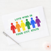 Sticker Rectangulaire Fierté (Enveloppe)