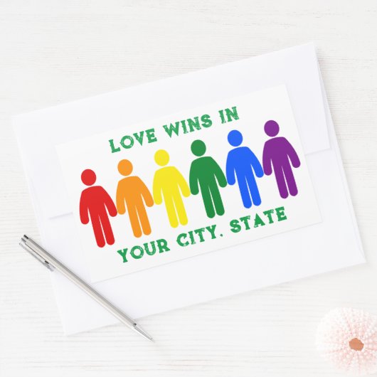 Sticker Rectangulaire Fierté (Enveloppe)