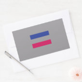 Sticker Rectangulaire Fierté androgyne (Enveloppe)