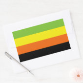 Sticker Rectangulaire Fierté aromantique (Enveloppe)
