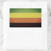Sticker Rectangulaire Fierté aromantique (Sac)