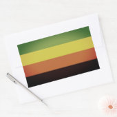 Sticker Rectangulaire Fierté aromantique (Enveloppe)