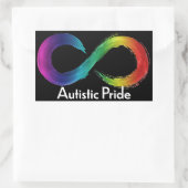 Sticker Rectangulaire Fierté autistique (Sac)