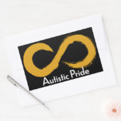Sticker Rectangulaire Fierté autistique (Enveloppe)