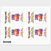 Sticker Rectangulaire Fierté Casquette (Feuille)