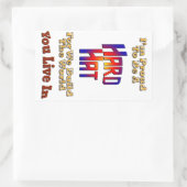 Sticker Rectangulaire Fierté Casquette (Sac)