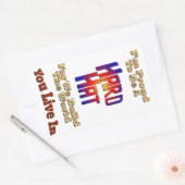 Sticker Rectangulaire Fierté Casquette (Enveloppe)