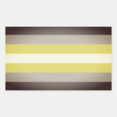 Sticker Rectangulaire Fierté de Demigender (Devant)