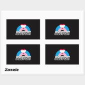 Sticker Rectangulaire Fierté de jouer avec l'âge (Feuille)