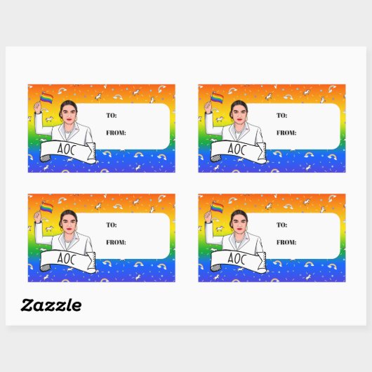 Sticker Rectangulaire Fierté de l'AOC (Feuille)