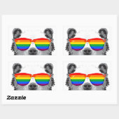 Sticker Rectangulaire Fierté de l'ours grizzly (Feuille)