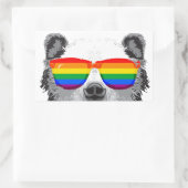 Sticker Rectangulaire Fierté de l'ours grizzly (Sac)