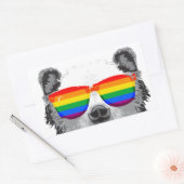 Sticker Rectangulaire Fierté de l'ours grizzly (Enveloppe)