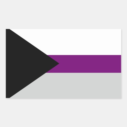 Sticker Rectangulaire Fierté déisexuelle LGBTQ (Devant)