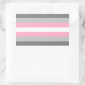 Sticker Rectangulaire Fierté Demi-fille (Sac)