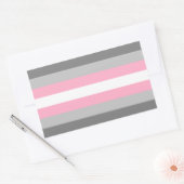 Sticker Rectangulaire Fierté Demi-fille (Enveloppe)