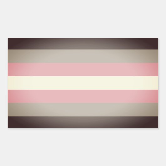 Sticker Rectangulaire Fierté Demi-fille (Devant)