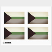 Sticker Rectangulaire Fierté démiomantique (Feuille)