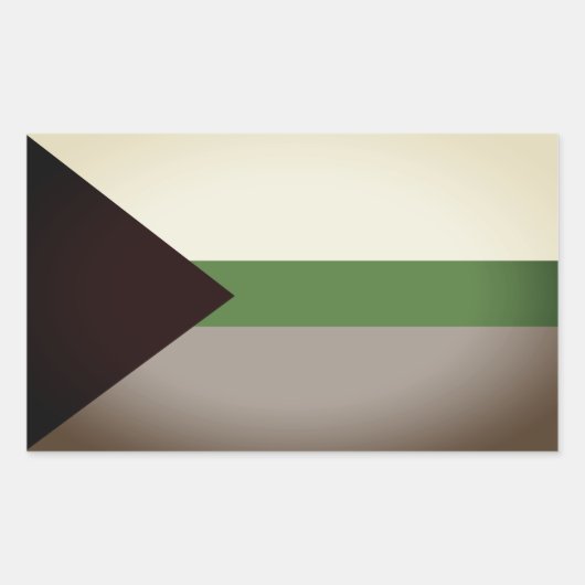 Sticker Rectangulaire Fierté démiomantique (Devant)