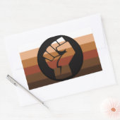 Sticker Rectangulaire Fierté des gens de couleur (Enveloppe)