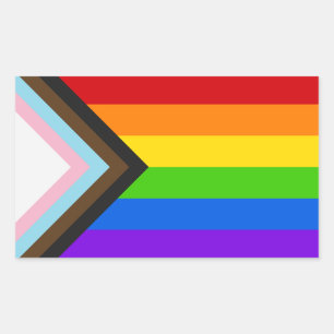 Sticker Rectangulaire Fierté Drapeau Amour