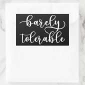 Sticker Rectangulaire Fierté Et Préjudice - À Peine Tolérable I (Sac)