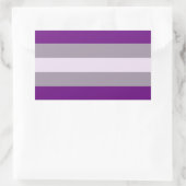Sticker Rectangulaire Fierté Greysexuée (Sac)
