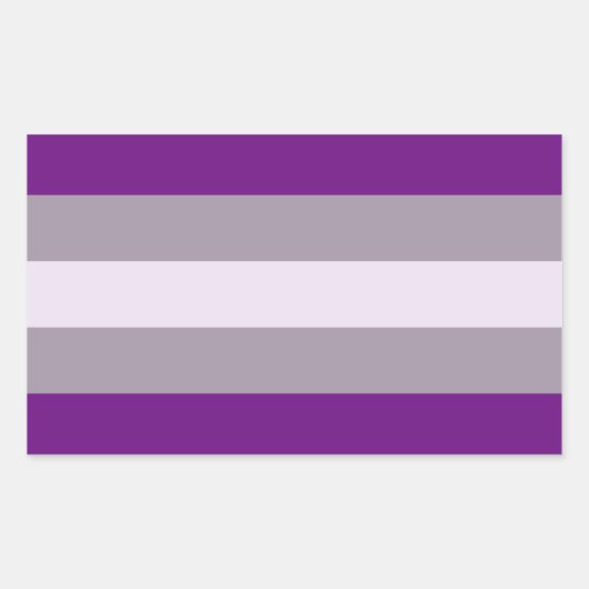 Sticker Rectangulaire Fierté Greysexuée (Devant)