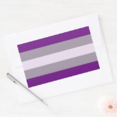 Sticker Rectangulaire Fierté Greysexuée (Enveloppe)