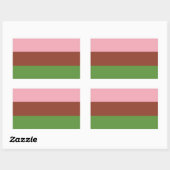 Sticker Rectangulaire Fierté gynosexuelle (Feuille)