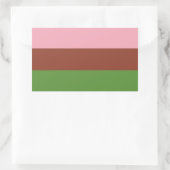 Sticker Rectangulaire Fierté gynosexuelle (Sac)