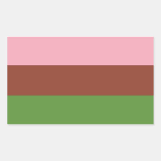 Sticker Rectangulaire Fierté gynosexuelle (Devant)