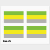 Sticker Rectangulaire Fierté lithromantique (Feuille)
