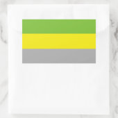 Sticker Rectangulaire Fierté lithromantique (Sac)