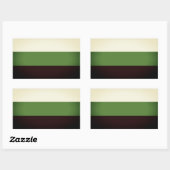 Sticker Rectangulaire Fierté Neutrois (Feuille)