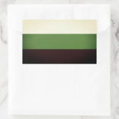 Sticker Rectangulaire Fierté Neutrois (Sac)