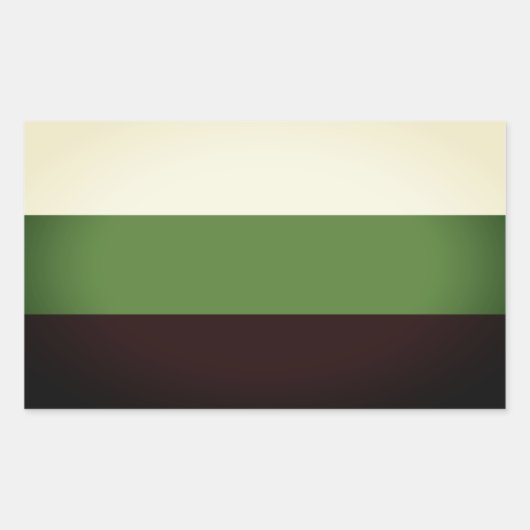 Sticker Rectangulaire Fierté Neutrois (Devant)