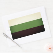 Sticker Rectangulaire Fierté Neutrois (Enveloppe)