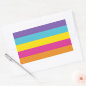 Sticker Rectangulaire Fierté non binaire de genre (Enveloppe)