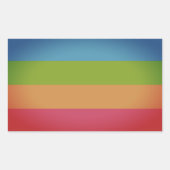 Sticker Rectangulaire Fierté panoromantique (Devant)