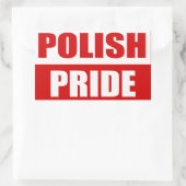 Sticker Rectangulaire Fierté polonaise (Sac)