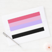 Sticker Rectangulaire Fierté réciprosexuelle (Enveloppe)