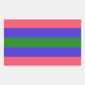 Sticker Rectangulaire Fierté Trigenre (Devant)
